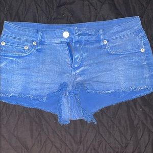 Forever 21 Electric Blue Daisy Dukes SIZE 25/SMALL